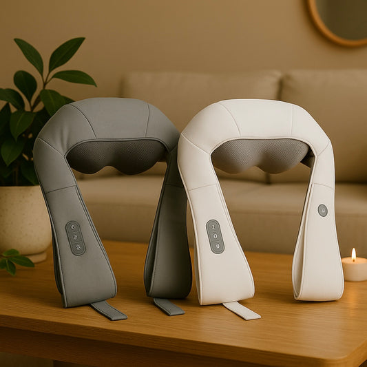 Massaggiatore Wireless per Collo e Schiena con Impasto Profondo – Wellune FlexiRelief