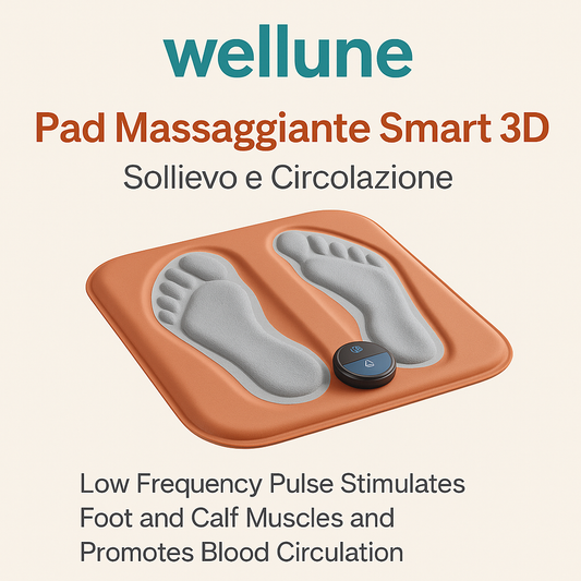 Pad Massaggiante Smart 3D per Piedi – Sollievo e Circolazione in 15 Minuti WellunePad