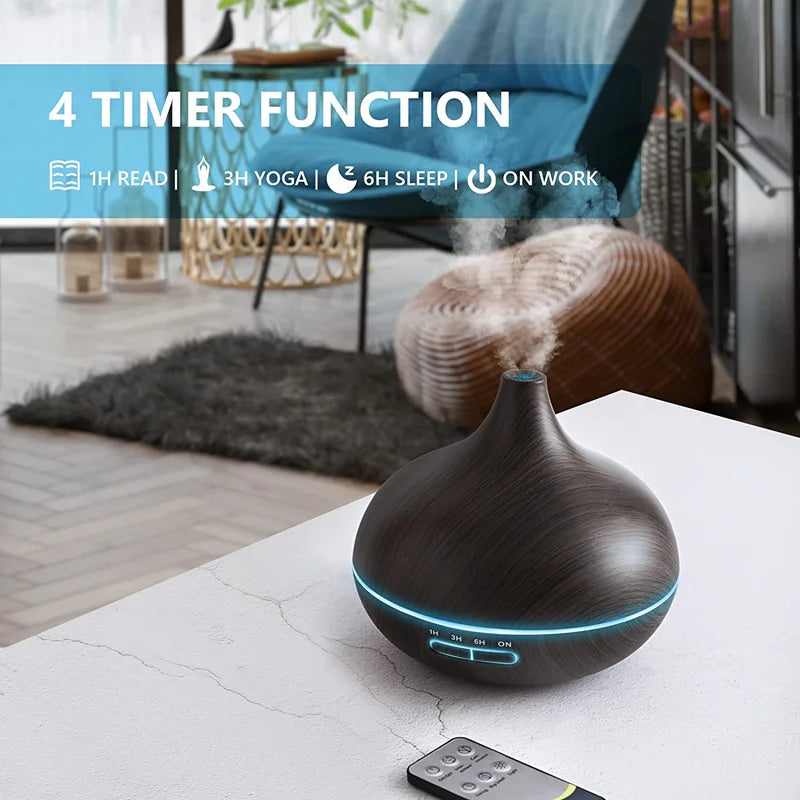 Diffusore Aromi a Ultrasuoni 550ml con LED 7 Colori – Wellune RelaxMist
