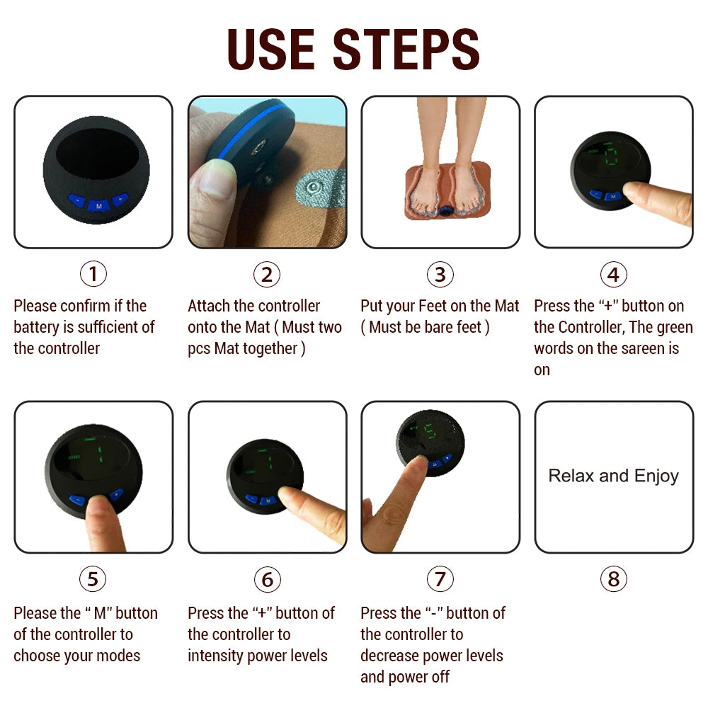 Pad Massaggiante Smart 3D per Piedi – Sollievo e Circolazione in 15 Minuti WellunePad